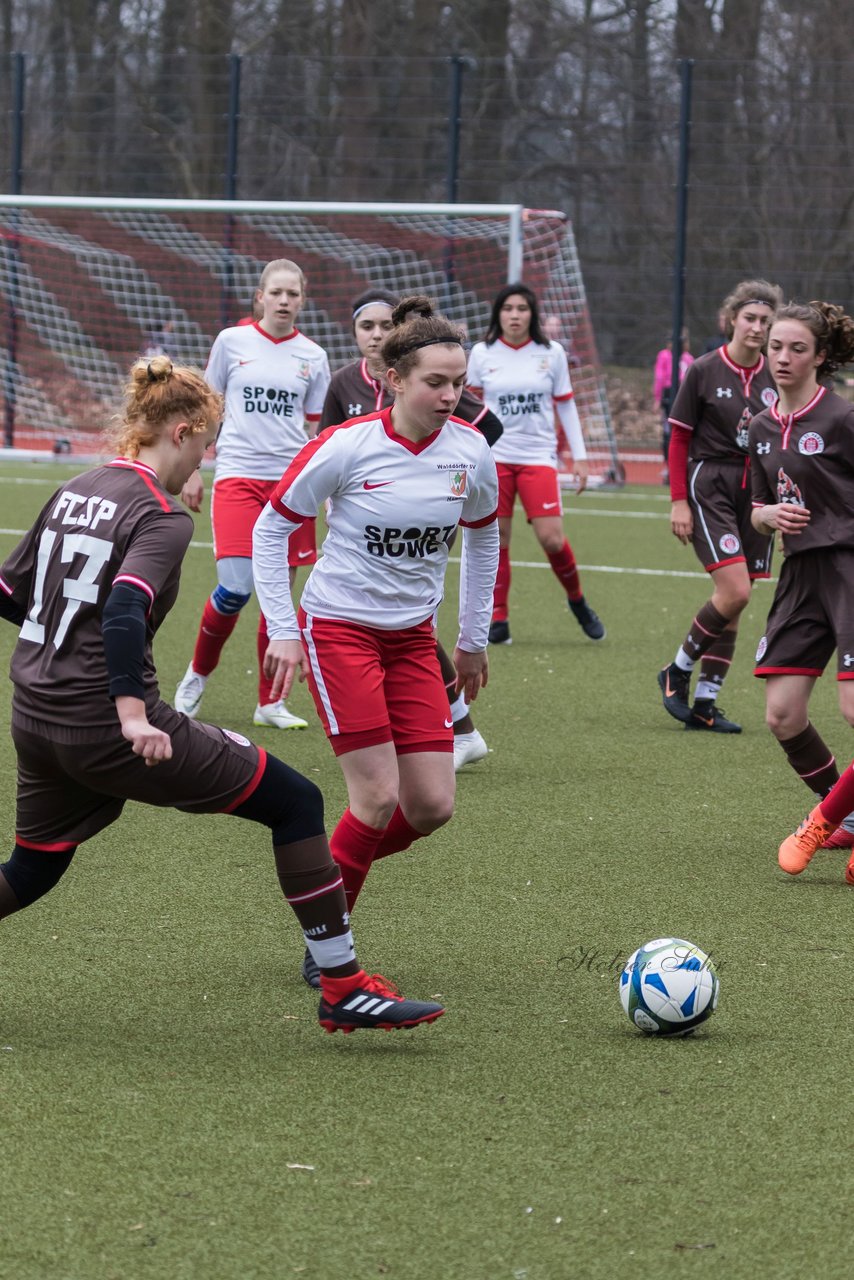 Bild 326 - B-Juniorinnen Walddoerfer - St.Pauli : Ergebnis: 4:1